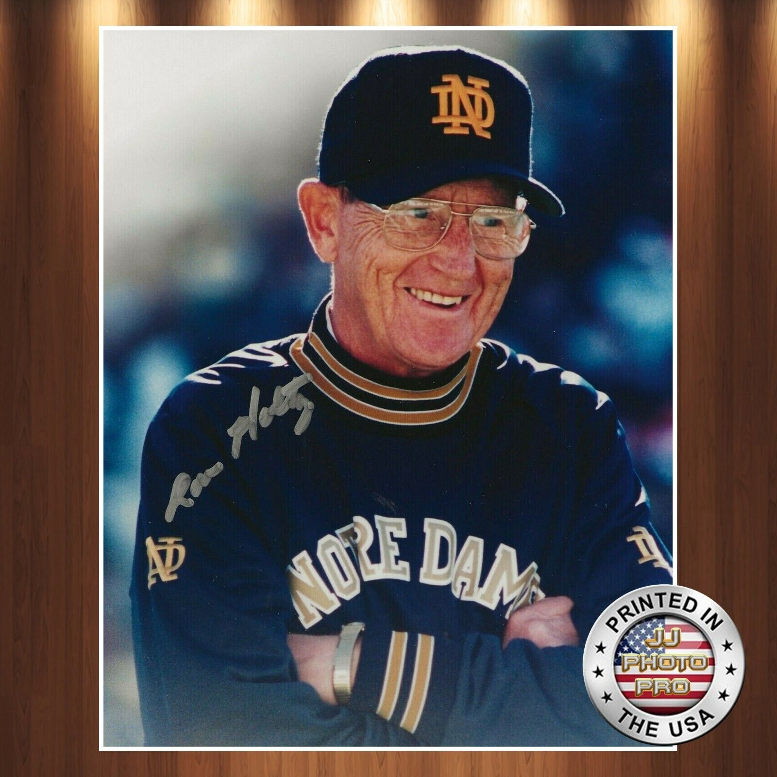 Lou Holtz Autographed Signed 8x10 Photo Poster painting (Notre Dame Fighting Irish) REPRINT