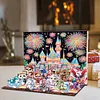 (US Only)12 Cute Animals DIY Diamond Ornaments Scene Box for Home Office Bedroom