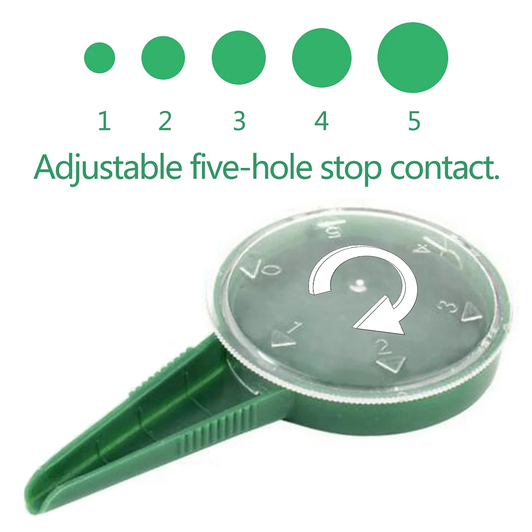 Seed Dispenser, Seed Spreaders Garden Seeder Sower with Adjustable Hole