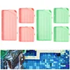 (US Only)6Pcs Diamond Art Tray Rhinestone Sorting Tray Diamond Painting Tray (Pink Green)