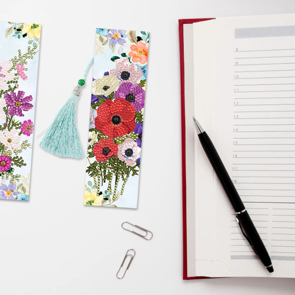 2pcs Diamond Painting Bookmark - Flower