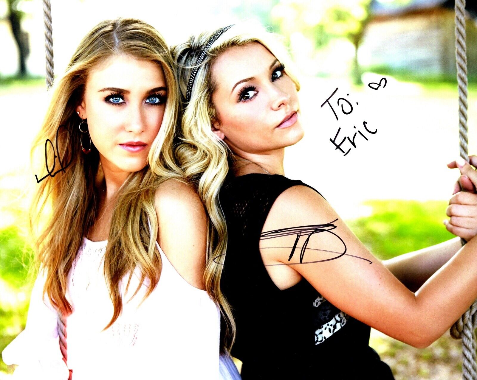 TO ERIC - Maddie & Tae Signed - Autographed Country Music Group 8x10 inch Photo Poster painting