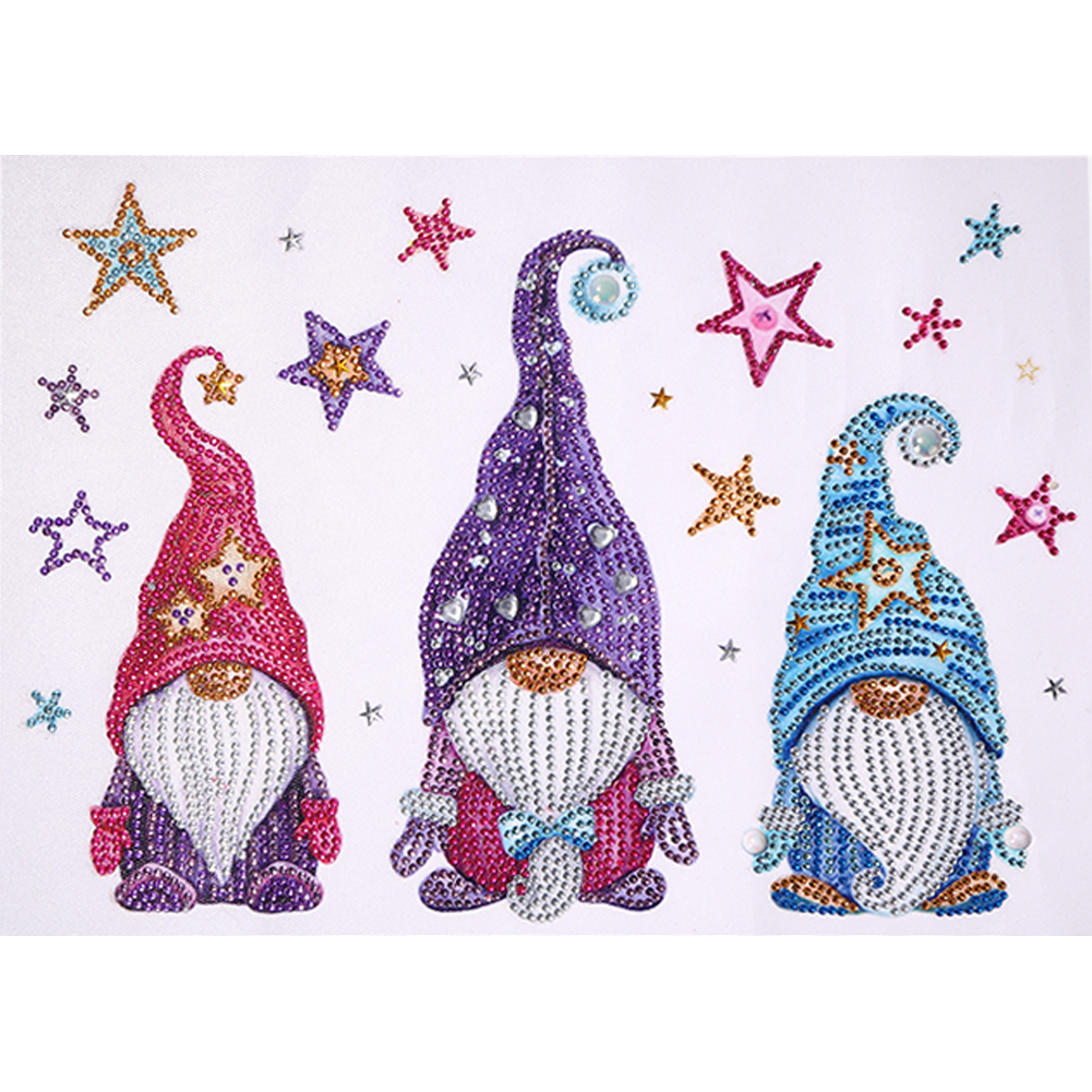 Star Heart Gnome 40*30cm(canvas) beautiful special shaped drill diamond painting