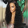 New Black Brazilian Long Water Wave Curly Wig