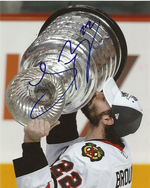 Chicago Blackhawks Troy Brouwer Stanley Cup Signed Autographed 8x10 Photo Poster painting COA