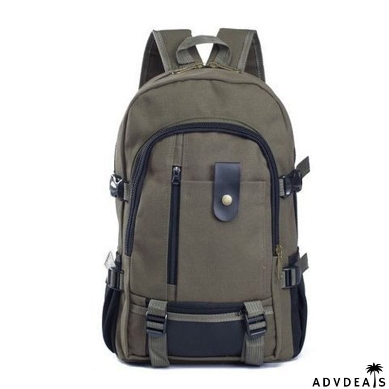 Unisex Multi-Pocket Spacious Interior Canvas Traveling Top-Handled Backpack