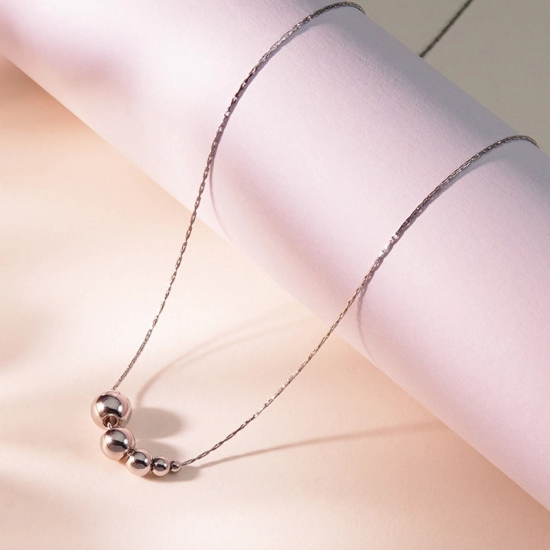 Sweet Minimalist Geometric 304 Stainless Steel 18K Gold Plated Necklace