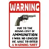 Shooting Warning - Metal Tin Signs(8*12Inch/12*16Inch)