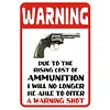 Warning - Vintage Metal Signs(12*16Inch) - Warning