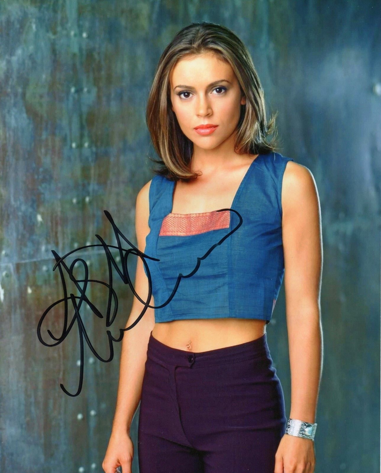 ALYSSA MILANO AUTOGRAPHED SIGNED A4 PP POSTER Photo Poster painting PRINT 7