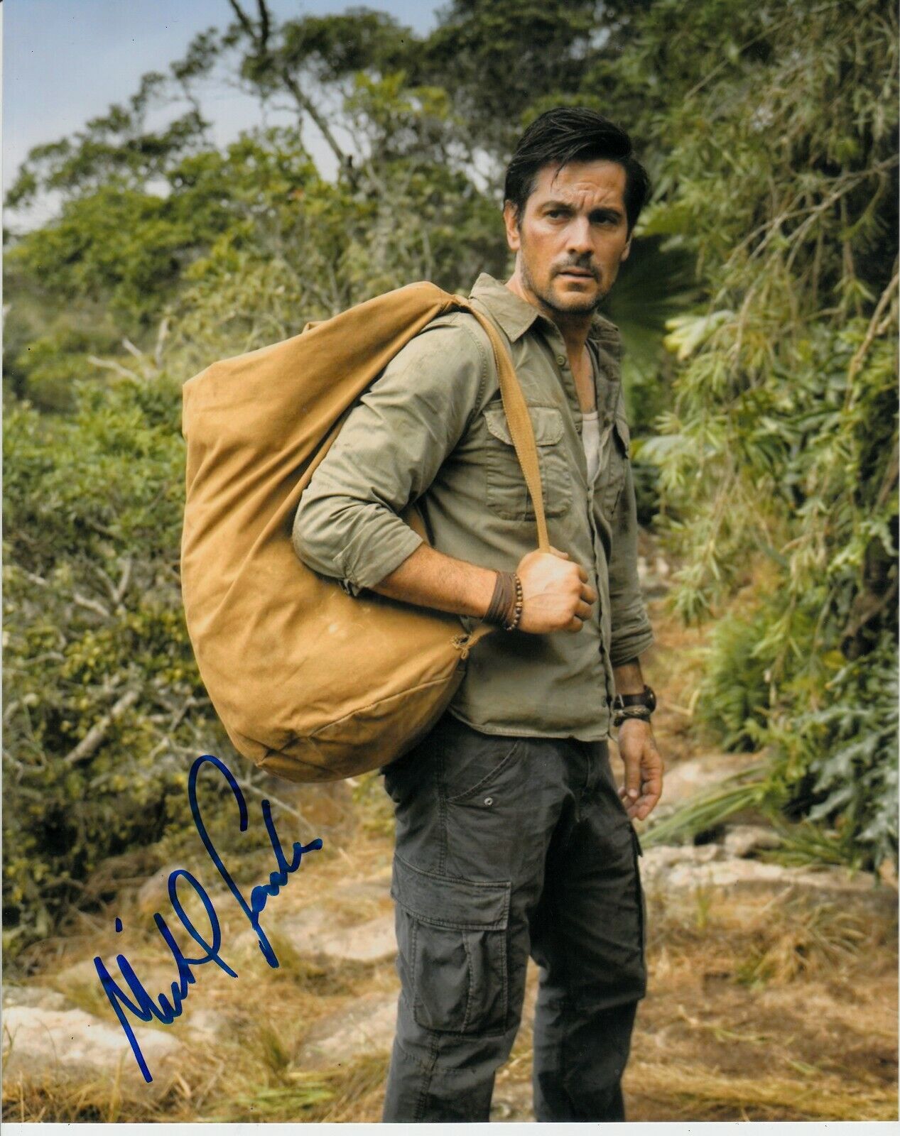 MICHAEL LANDES SIGNED HOOTEN & THE LADY Photo Poster painting UACC REG 242 (1)