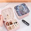 (US Local)DIY Owl Diamond Painting Kit Rotatable Mirror w Diamond Painting Jewelry Box