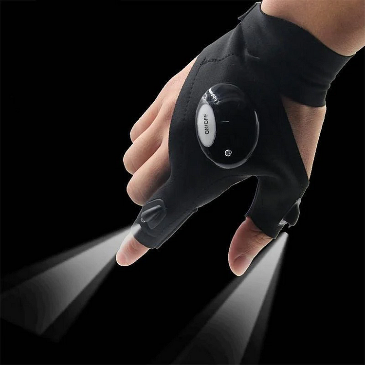 🔥Hot Sale🔥LED Flashlight Waterproof Gloves