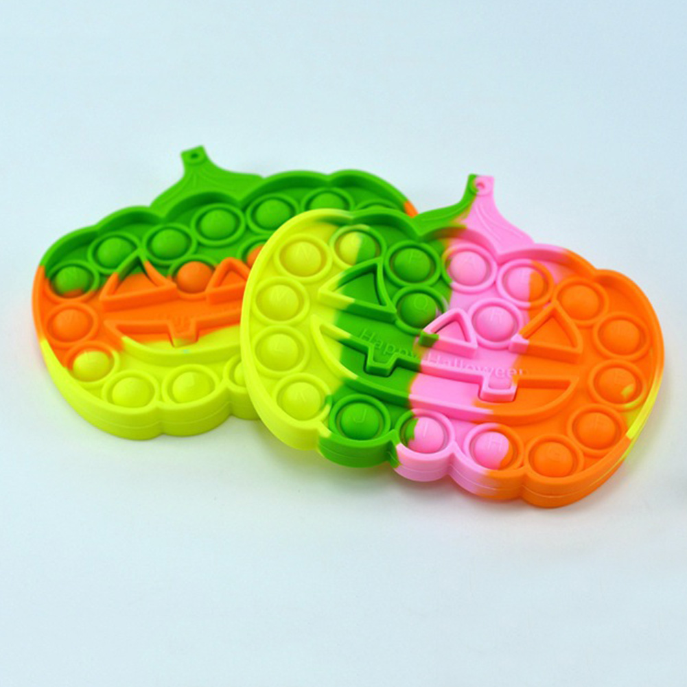 

Silicone Pumpkin Push Bubble Board Autism Toy Kids Sensory Educational Tool, 501 Original