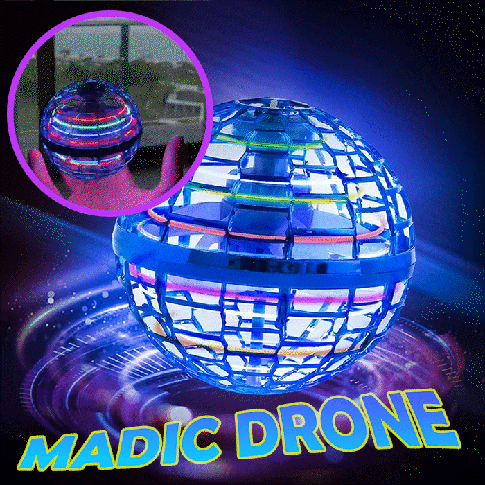 Madic Drone – Fly Orb Pro Flying Spinner Mini Drone Flying🛸  Christmas Gift for Kids 🎁 Sale 48%⚡