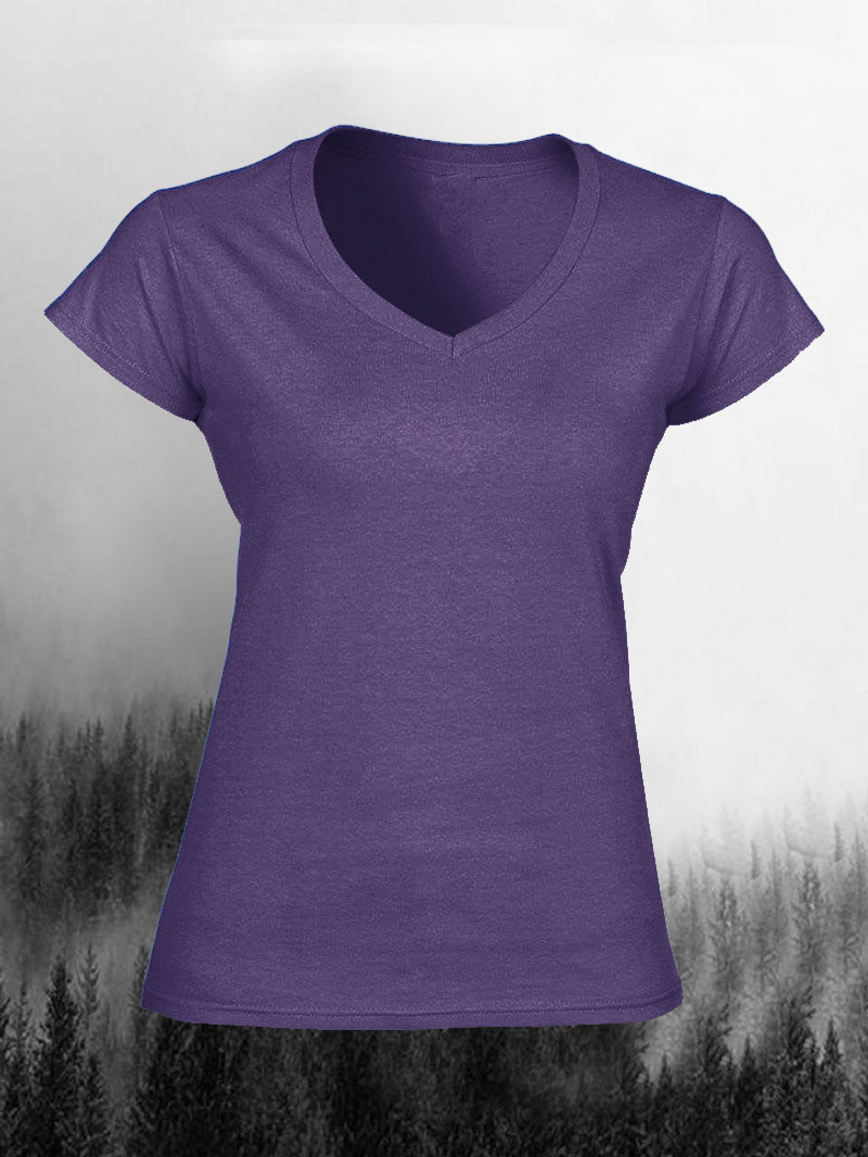 Custom Graphic Women's V-neck Short-Sleeved T-shirt