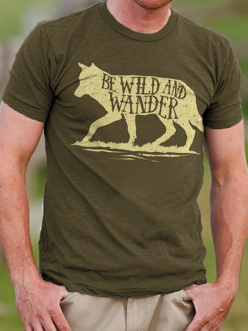 Be Wild And Wonder Men's T-Shirt in  mildstyles