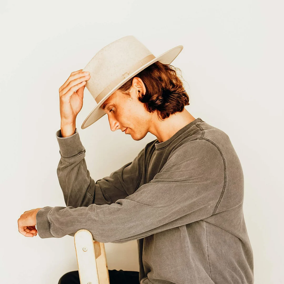 Bondi - Mens Wide Brim Felt Fedora Hat