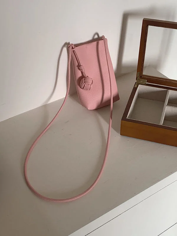 Solid Color Split-Joint Mini Handbags Crossbody Bags