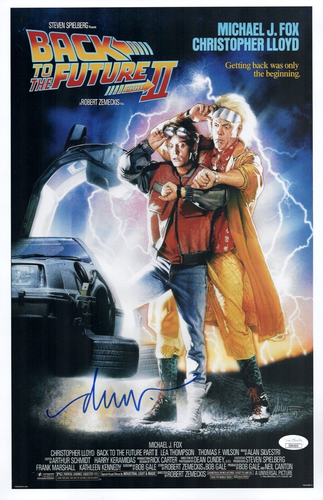 DREW STRUZAN Signed Back To The Future 11X17 Photo Poster painting Autograph JSA COA Cert