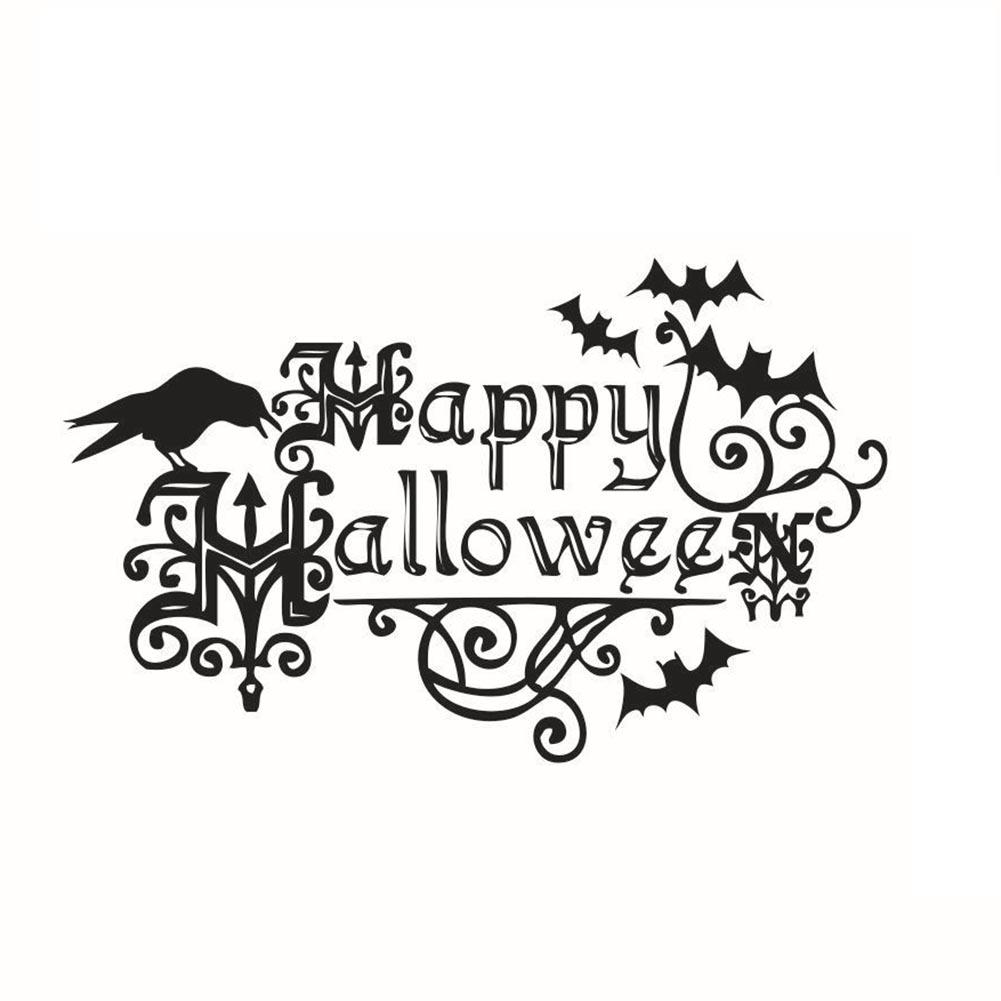 

Happy Halloween Children Room Wall Sticker Decal Waterproof Removable, 501 Original