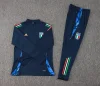 2024 Italy Long Sleeved Royal Blue Training Jacket Set