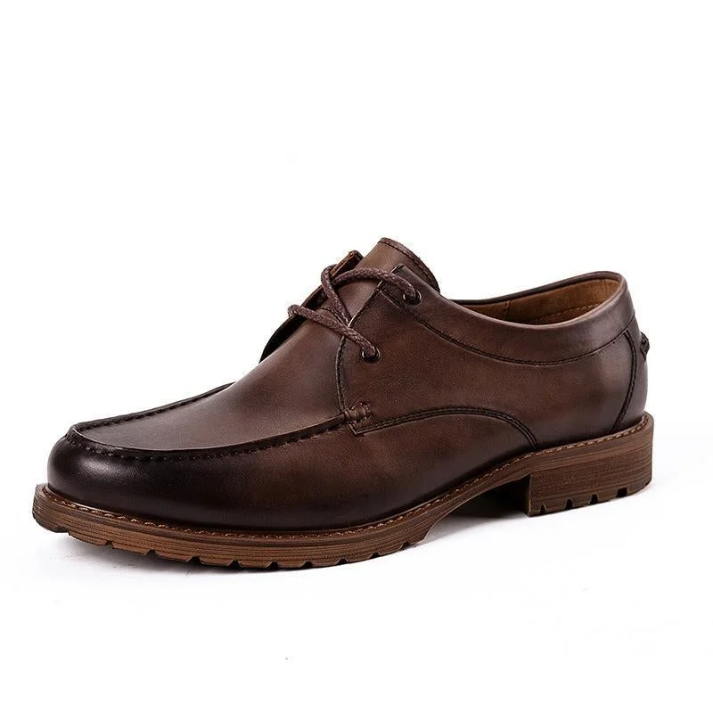 Men's Casual Lace-Up Derby Shoes