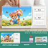 Little Bear Diamond Art Monthly Flip Tabletop Calendar January 2027 - December 2028 Small Desktop Calendar Planner 24 Months for Living Room Bedroom Office Desk Gift Giving