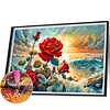 Coast Rose-Full Round Diamond Painting 60*40CM