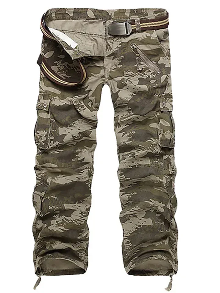 Men's Trousers Cargo Pants Camouflage Pants Outdoor Multi-pocket Overalls Work Pants-Cosfine