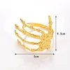 Halloween Golden Skull Hand Fingers Event Napkin Ring