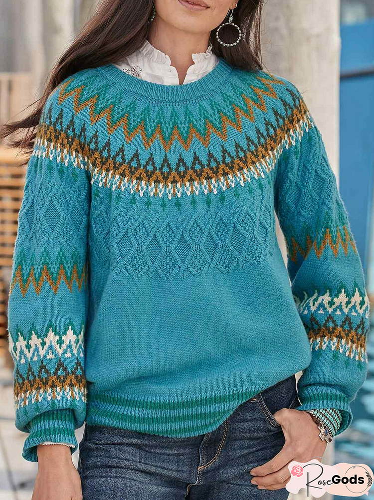 Casual Ethnic Sweater