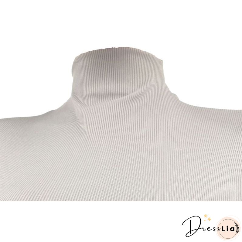 Solid Color Knit Jumpsuits