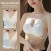 Soutien-gorge push-up sans fil anti-affaissement 