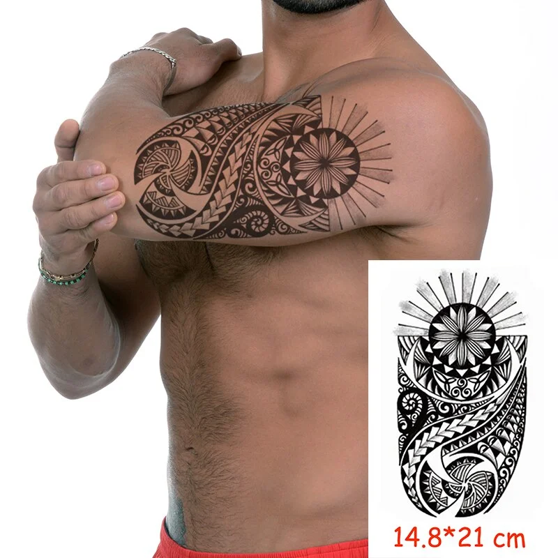 Waterproof Temporary Tattoo Sticker angry wolf mountain tatoo water transfer fake tatoo flash tatto Woman Man kid 14.8*21 cm
