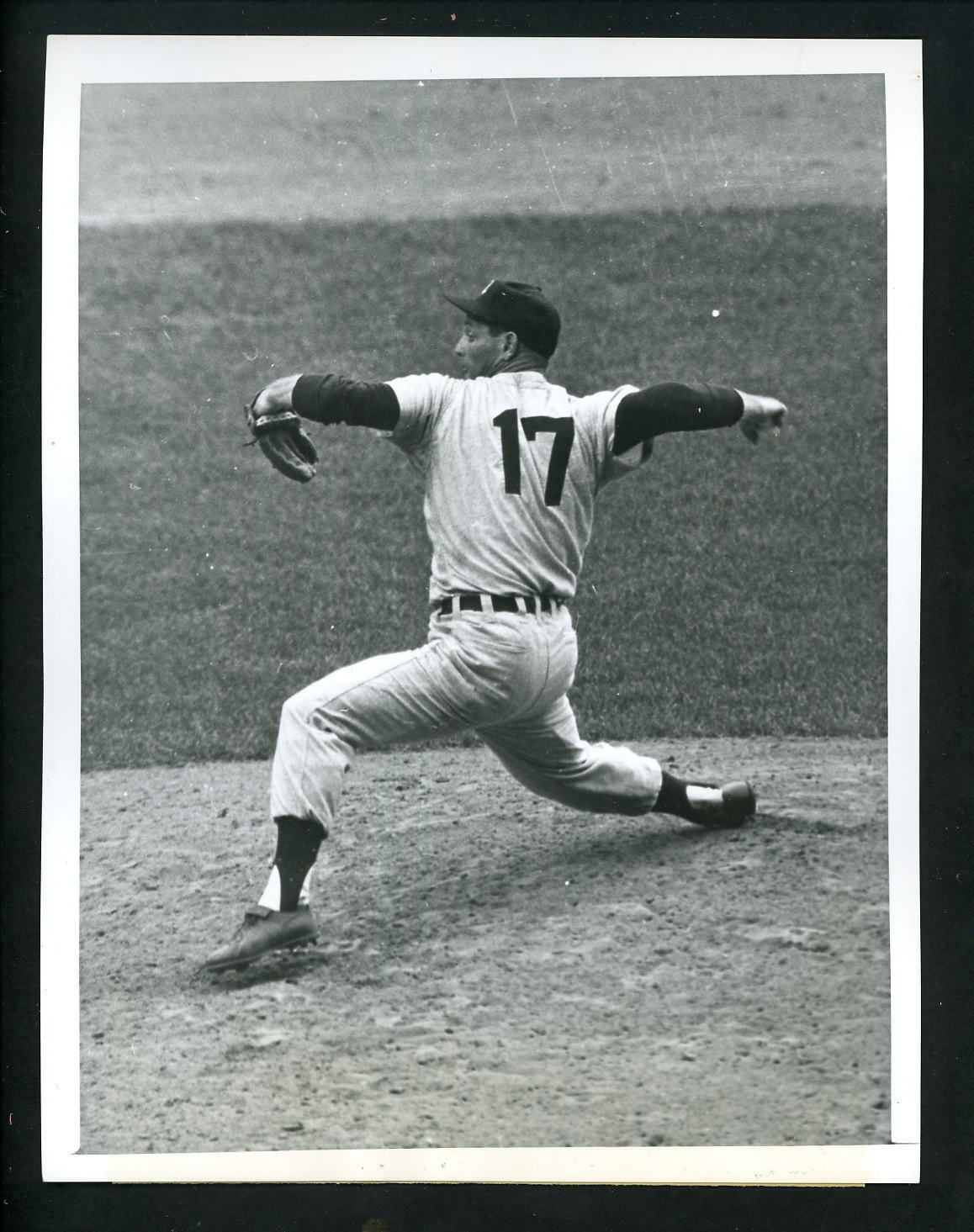 Frank Lary pitching action 1961 Type 1 Press Photo Poster painting Detroit Tigers