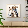 Diamond Painting-DIY Full Round Drill Cowboy