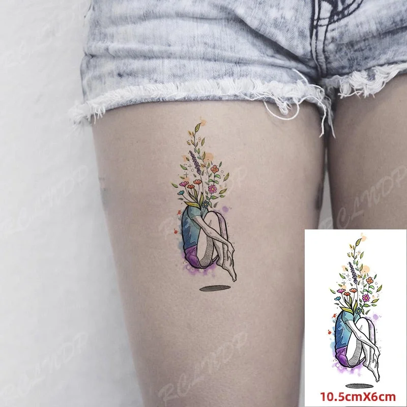 Waterproof Temporary Tattoo Sticker Shark Big Fish Anchor Sea Animal Body Art Flash Tatto Fake Tatoo for Women Men