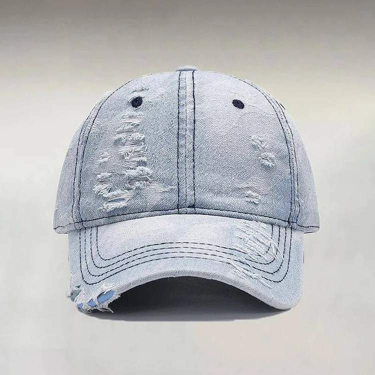 Men's Outdoor Ripped Breathable Adjustable Baseball Cap