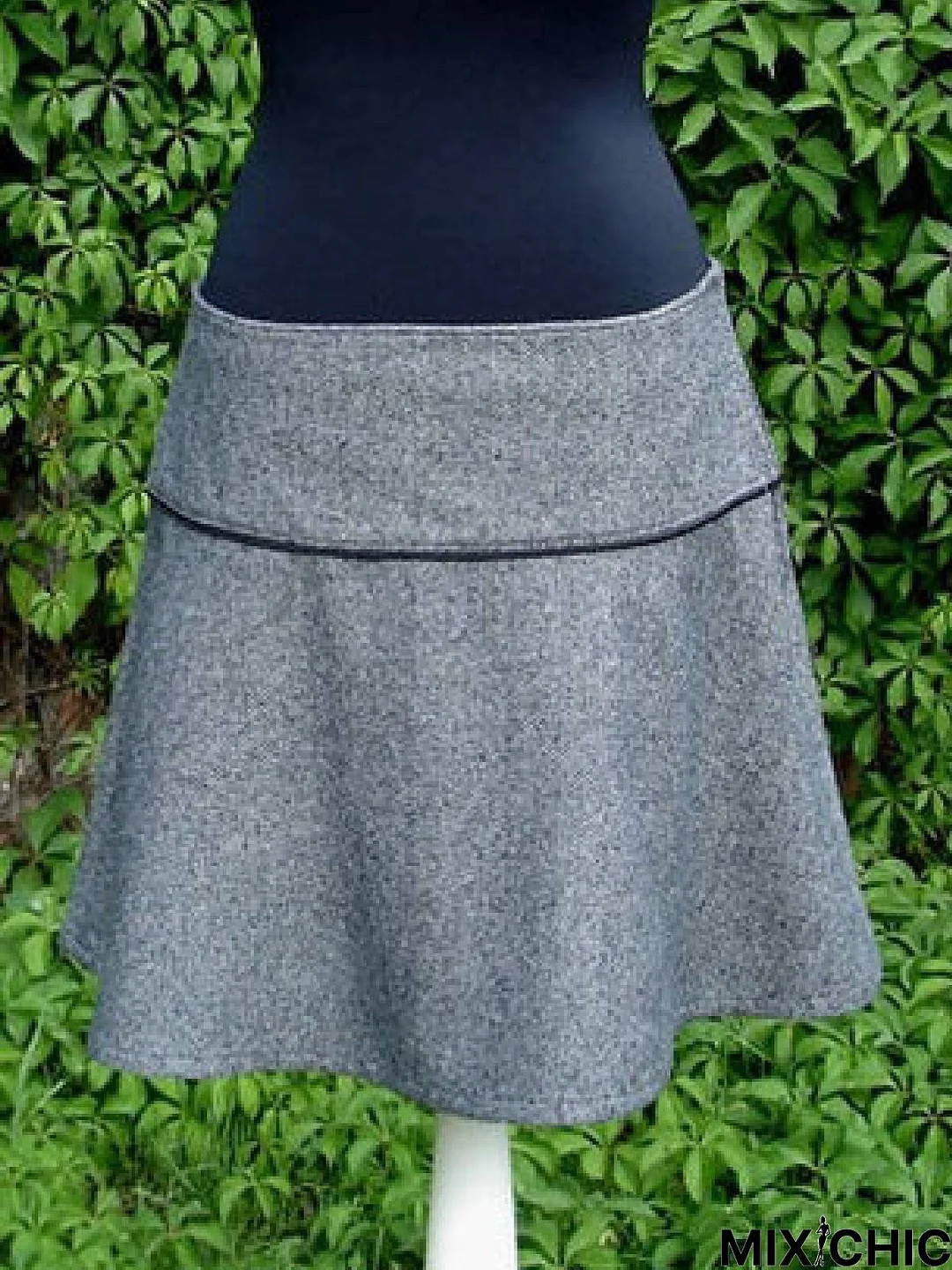 Cotton-Blend Vintage Skirt