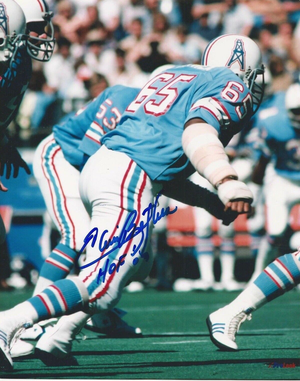 Elvin Bethea Autographed Signed 8x10 Photo Poster painting ( HOF Oilers ) REPRINT