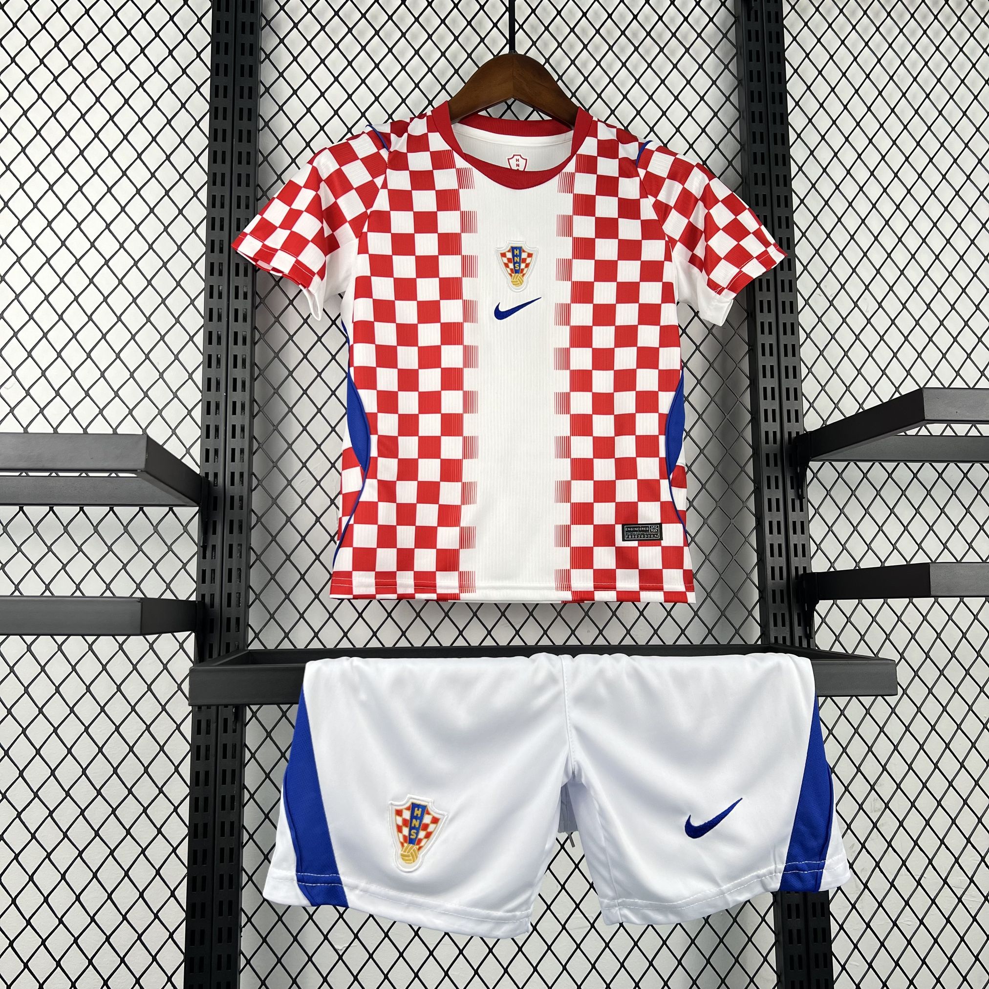 2026 Croatia Home Kids Kit Soccer Jersey Thai Quality