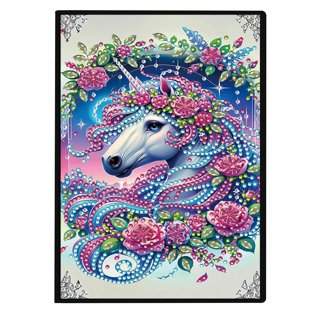 50-Page A5 Horse Diamond Painting Notebook for Adult Holiday Birthday Gift