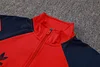 Joyfball 2024/2025 Arsenal Long Zipped Jacket Red Soccer Jersey（Vintage style）