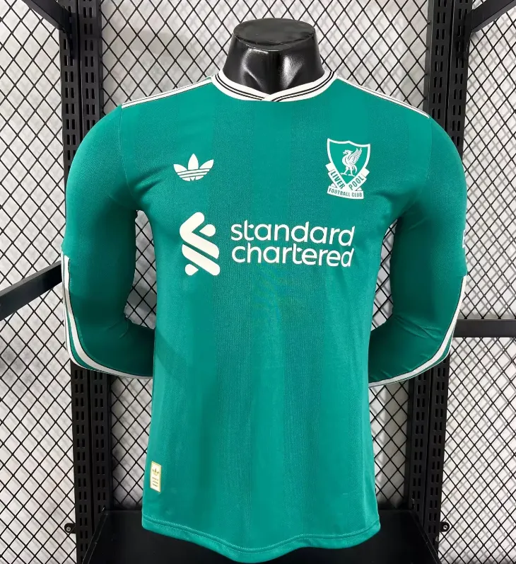 2025-26 Liverpool FC Second Away Long Sleeve Jersey - Player Edition