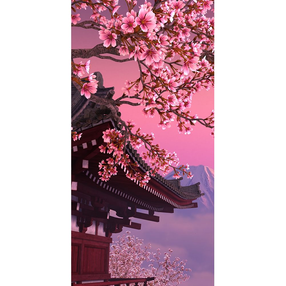 Diamond Painting - Full Round - Cherry Blossom(40*80cm)