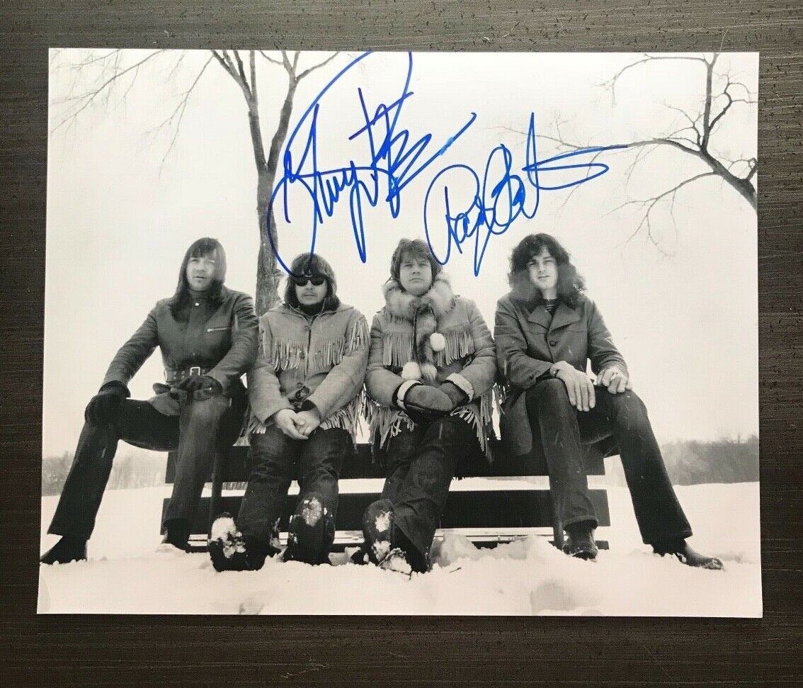 * THE GUESS WHO * signed 11x14 Photo Poster painting * RANDY BACHMAN & GARRY PETERSON *PROOF* 2