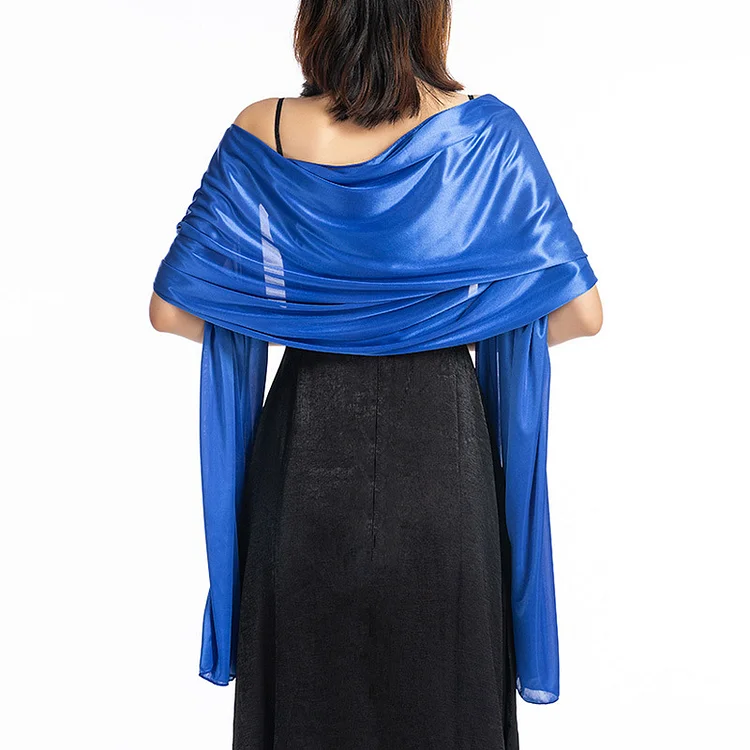 Party Red Solid Shawl Scarves  Flycurvy [product_label]