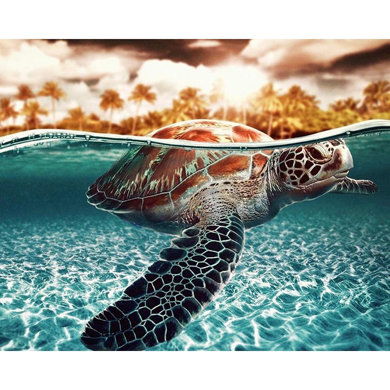 

Sea Turtle – Paint By Numbers - 40*50CM, 501 Original