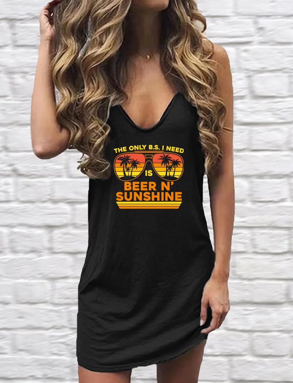 The Only B.S I Need Is Beer And Sunshine Mini Dress